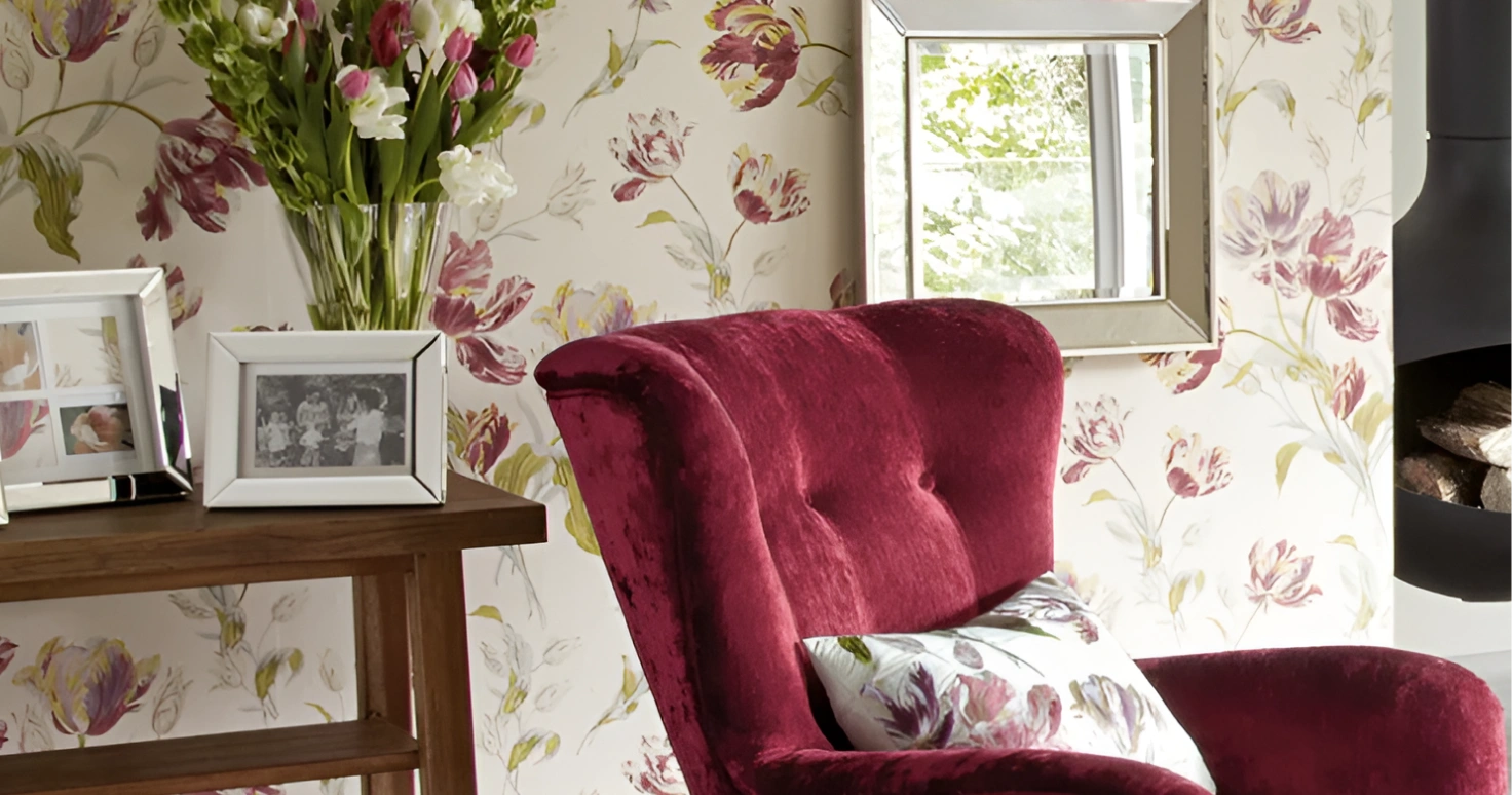 Classic warm wallpaper by graham brown